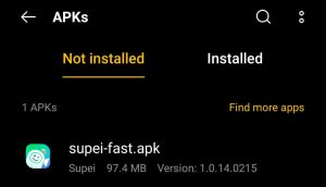 locate Supei Fast Chat for installation