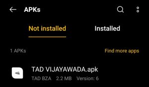 locate TAD VIJAYAWADA for installation