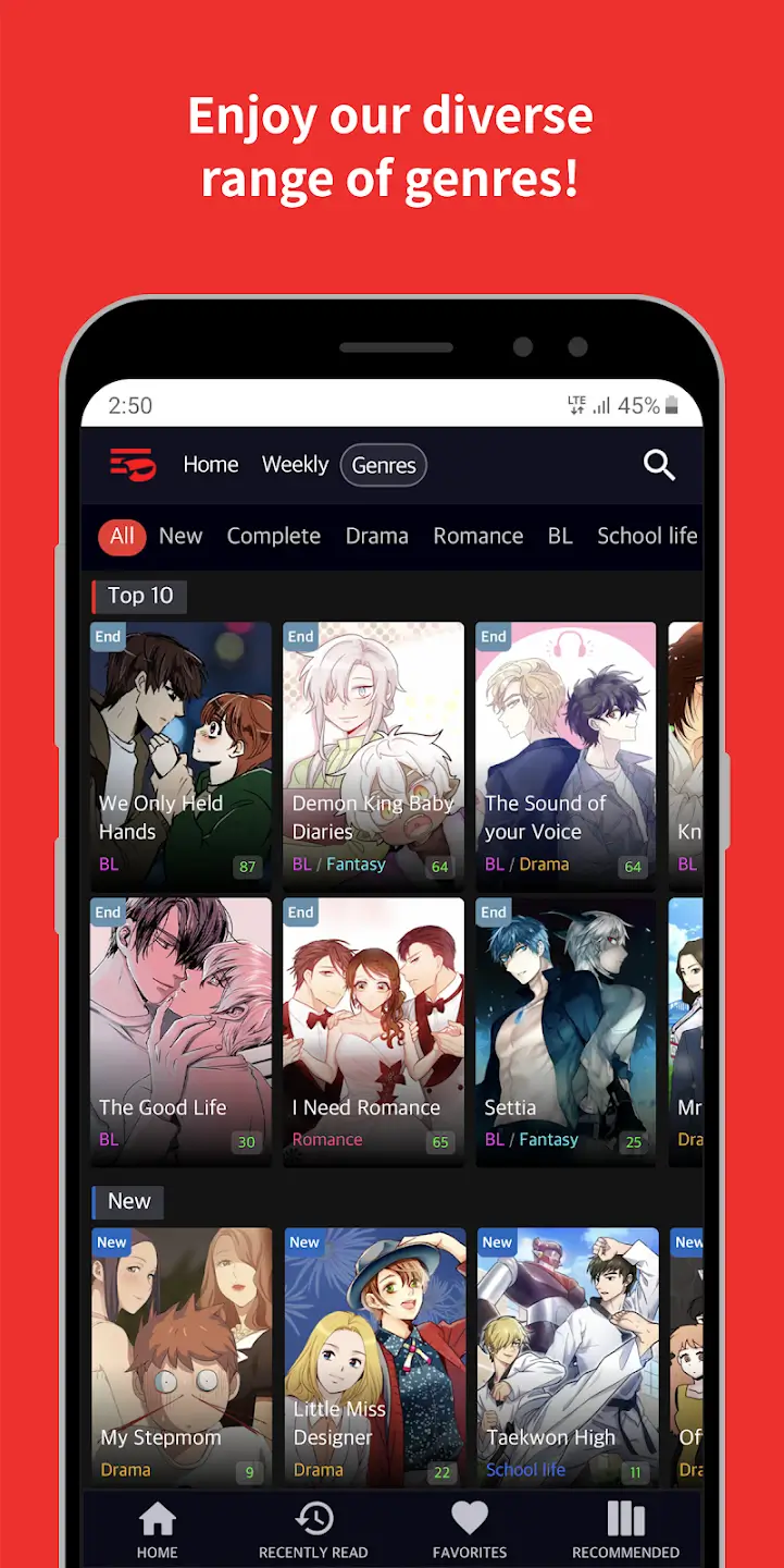 Toomics screenshot
