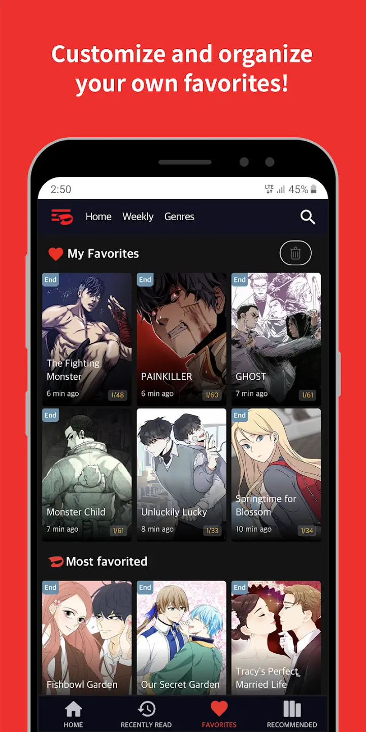 Toomics screenshot