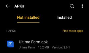locate Ultima Farm for installation