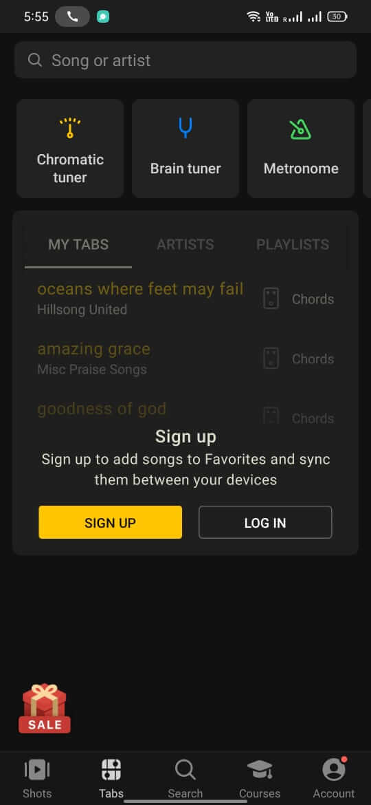 Ultimate Guitar: Chords & Tabs screenshot