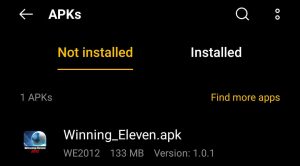 locate Winning Eleven 2012 for installation