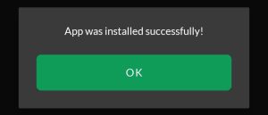 abc PLAYER successfully installed
