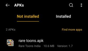 locate rare toons for installation