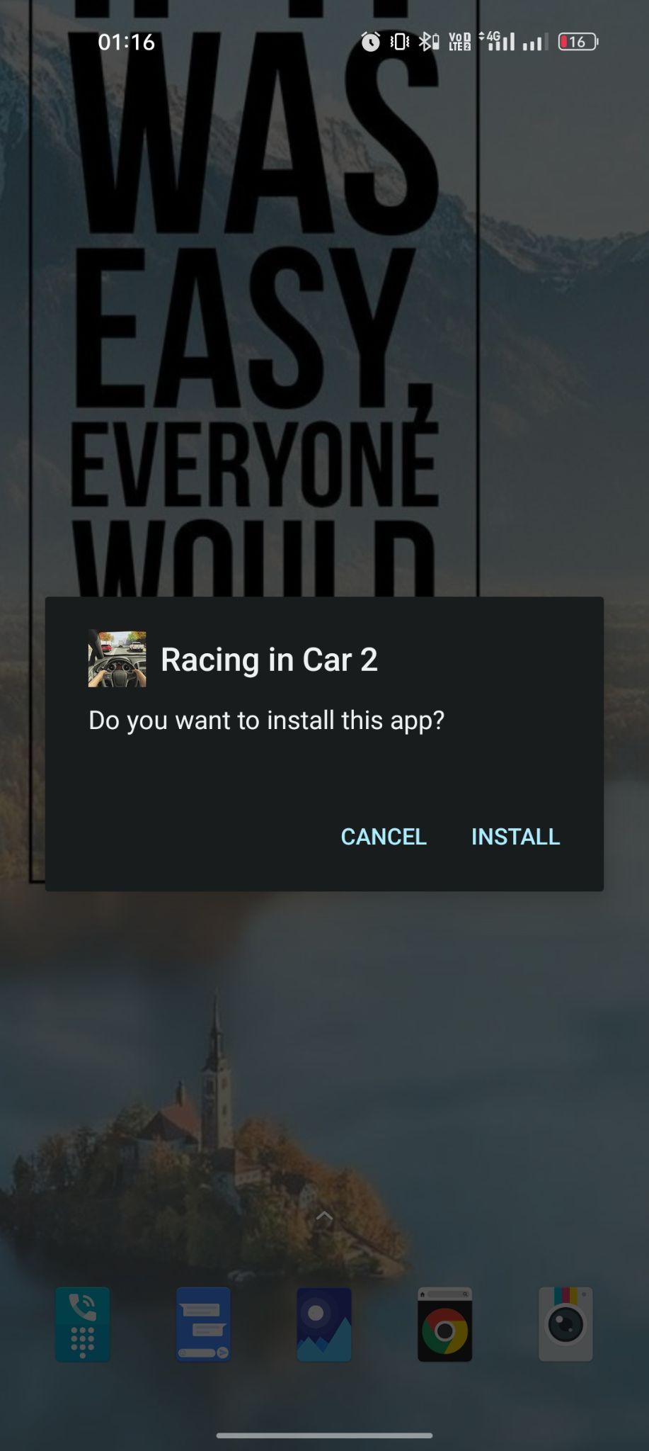 click on install