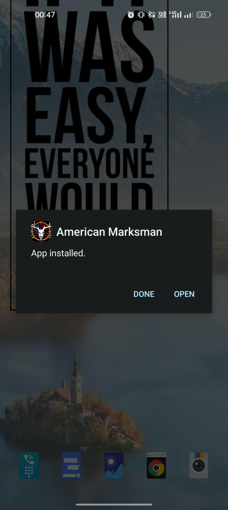 American Marksman apk installed