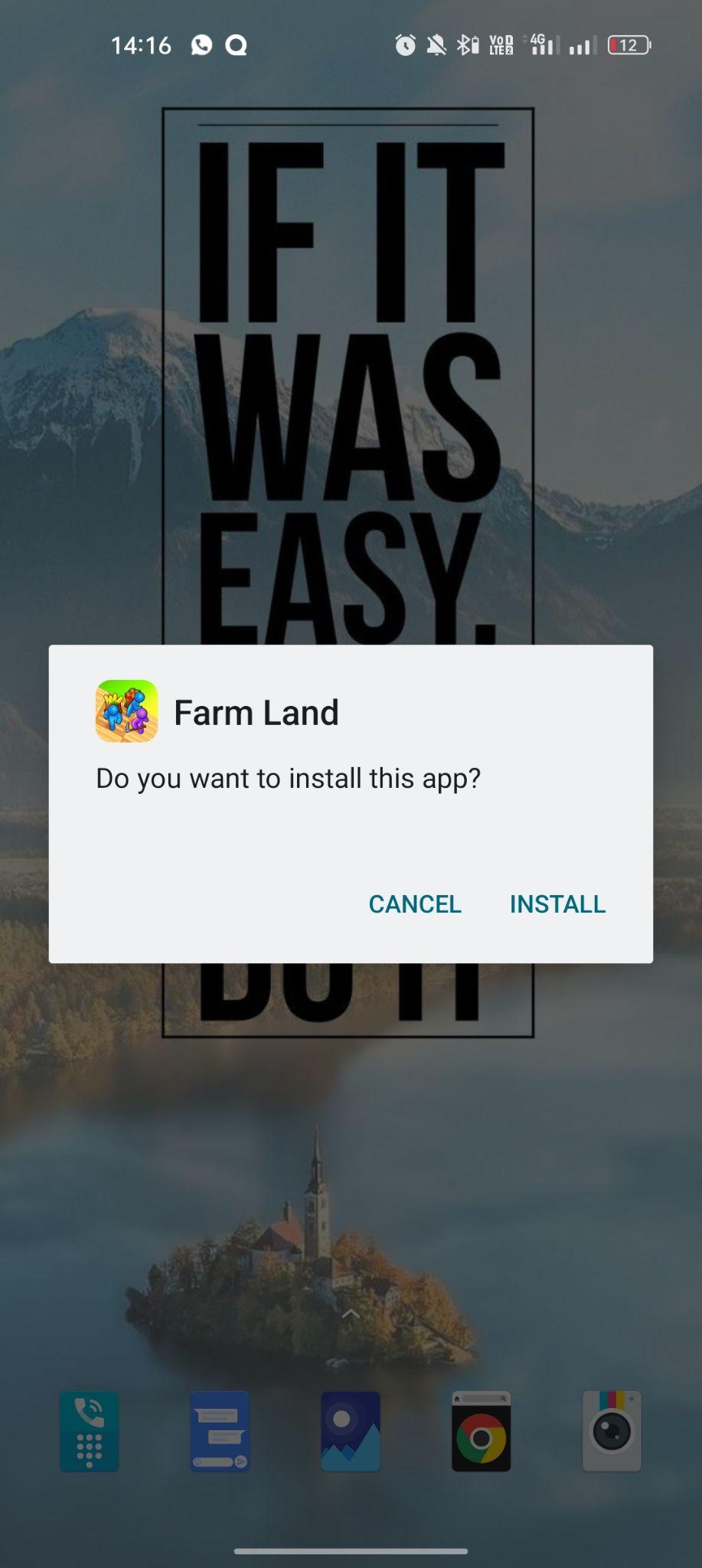 click on install