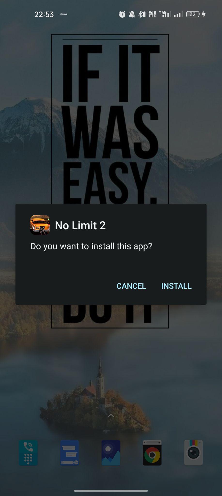 click on install