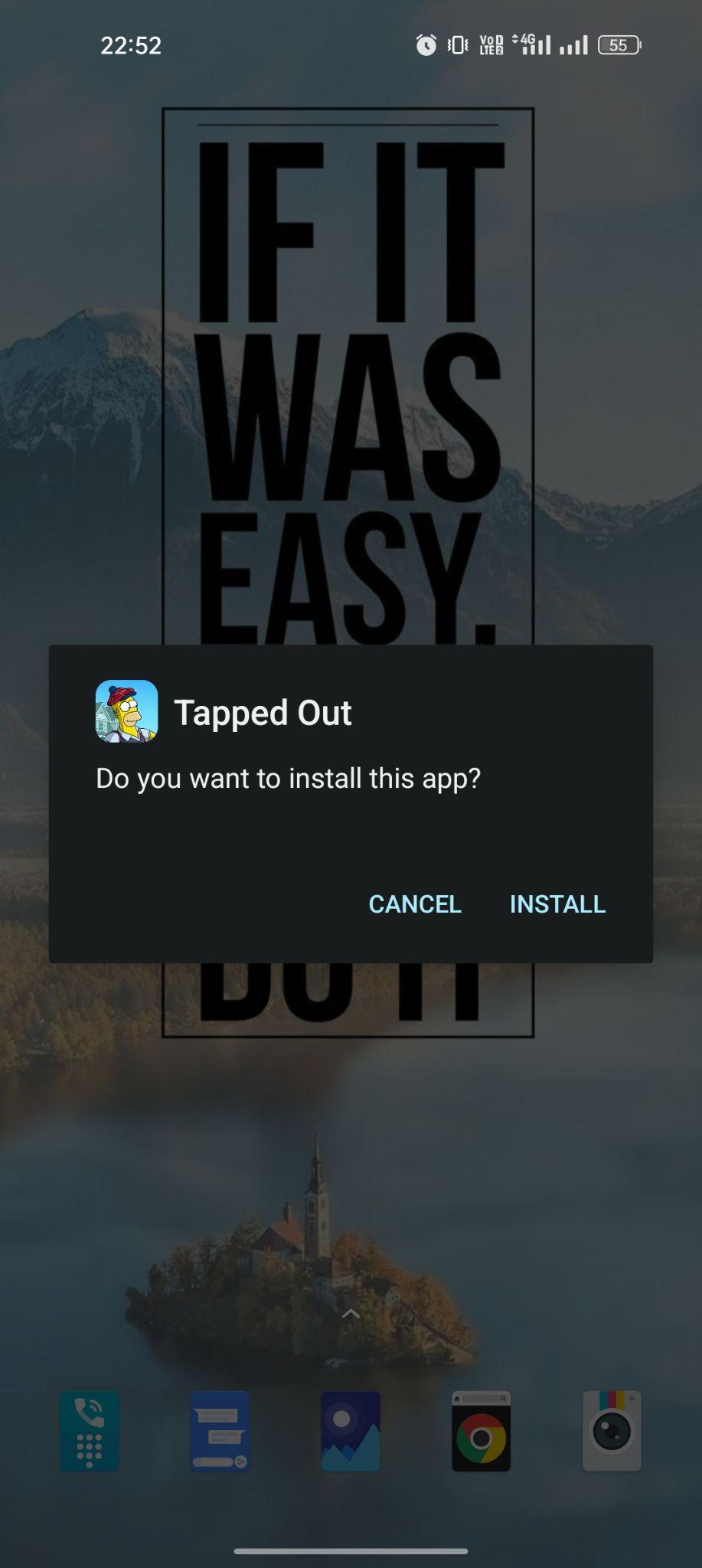 click on install