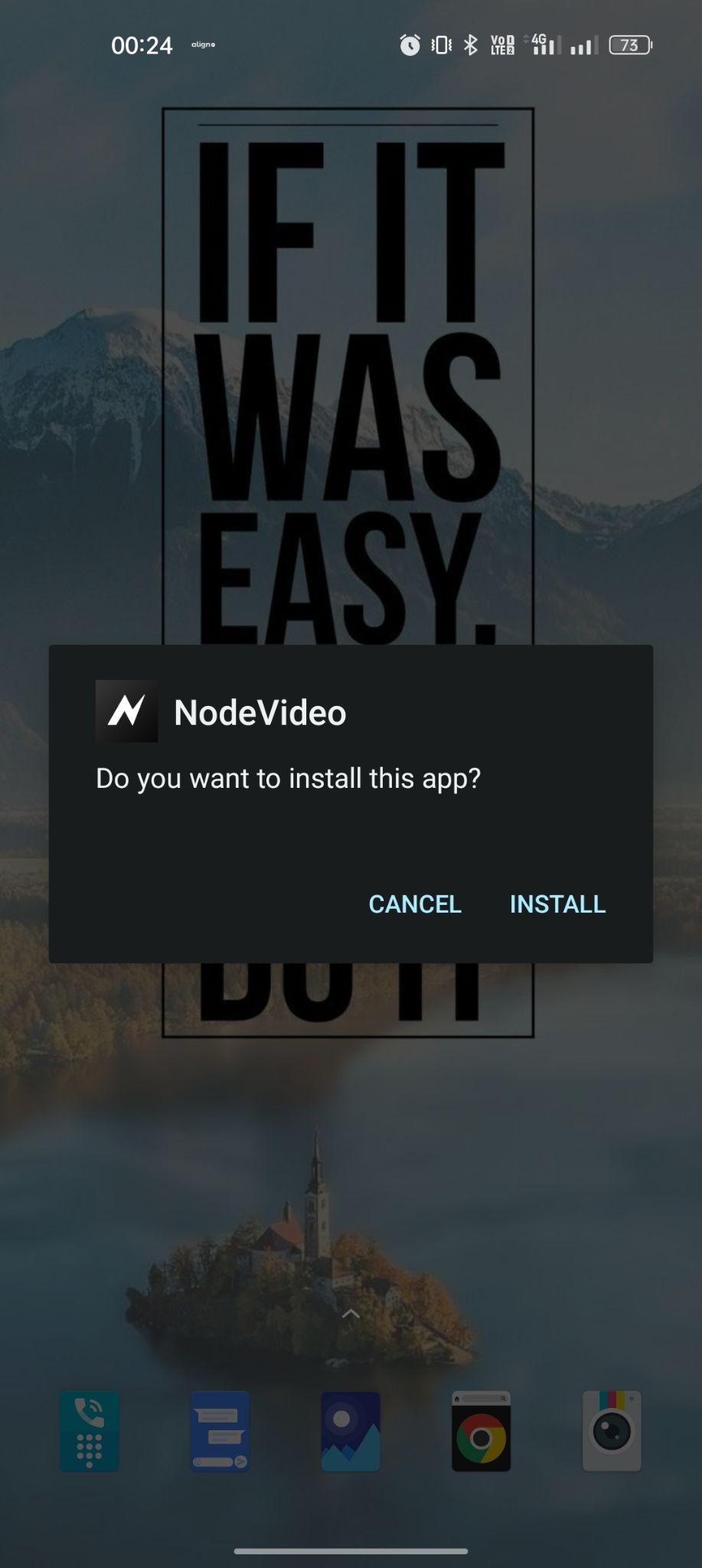 click on install