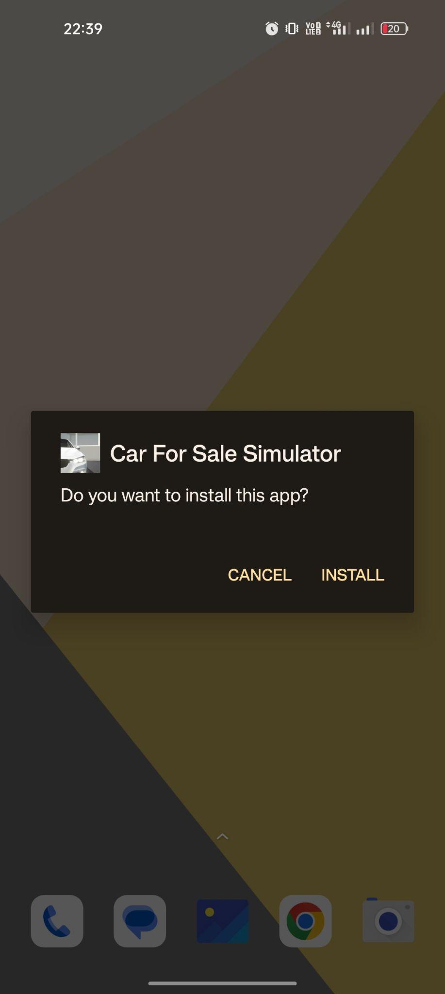 click on install