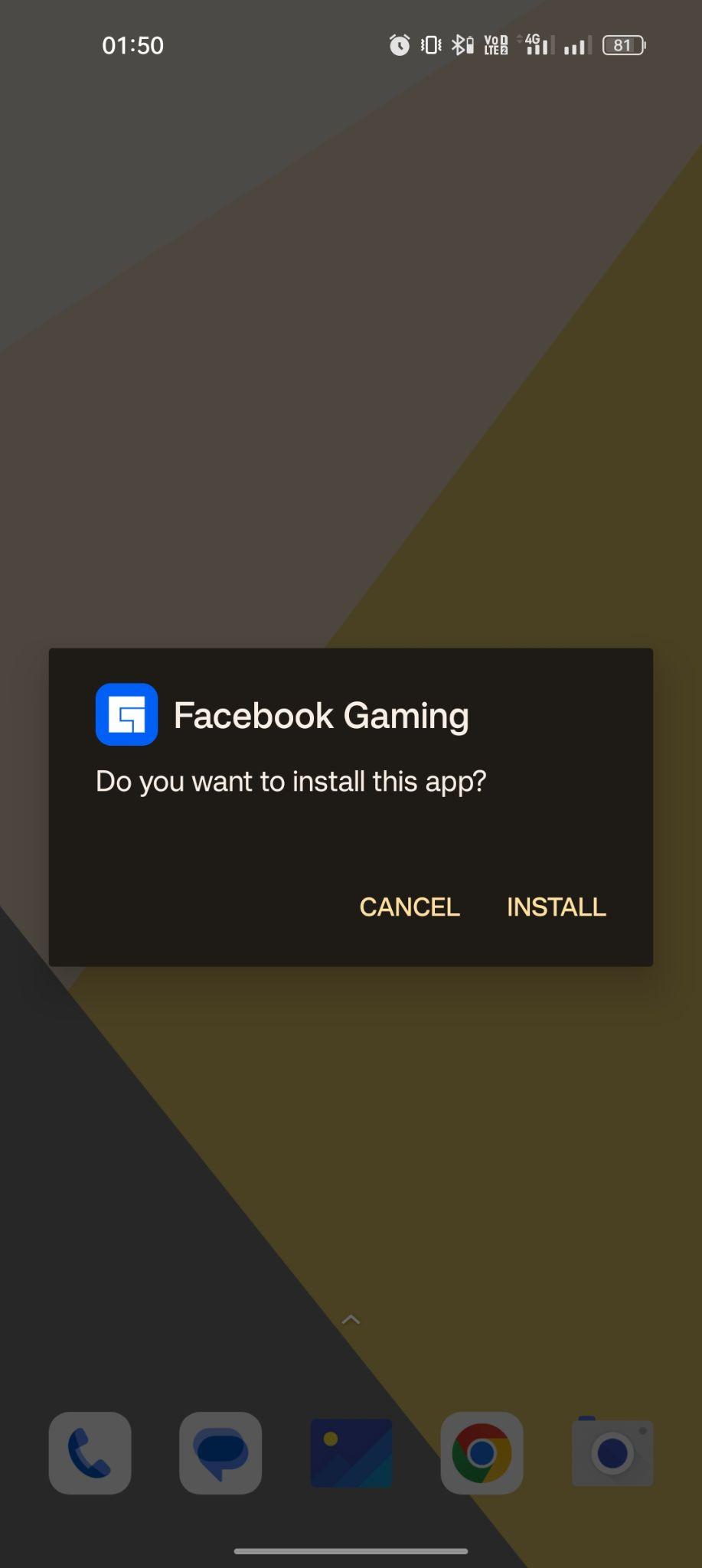 click on install