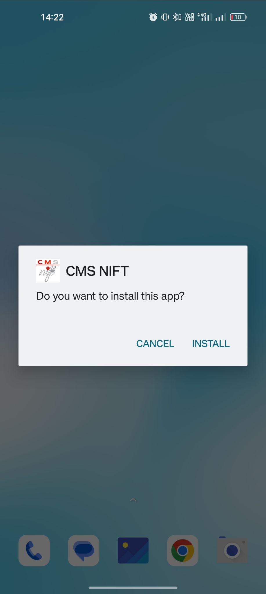 click on install