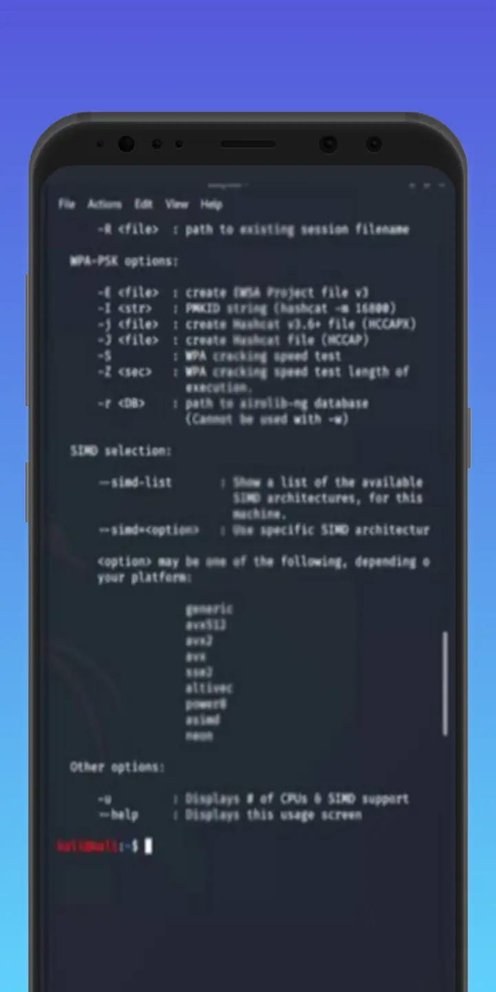 AirCrack screenshot