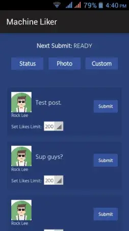 Machine Liker screenshot