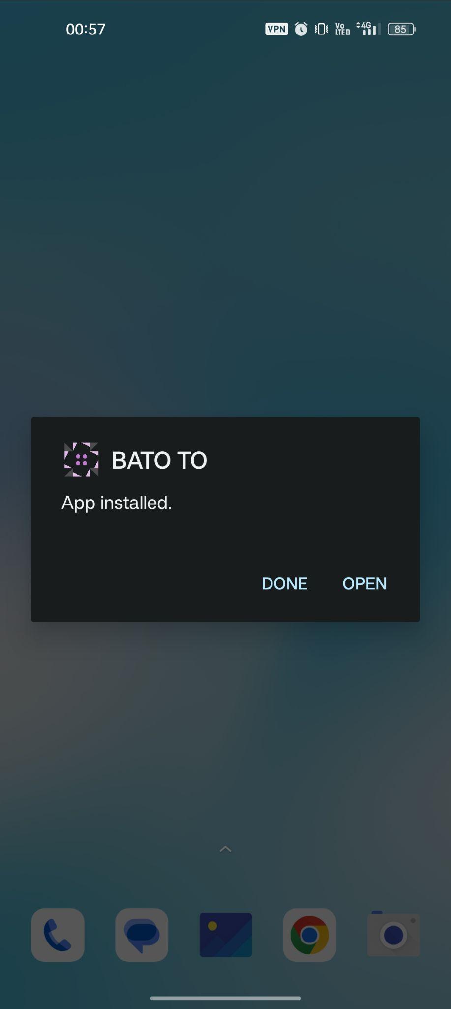 Bata.to apk installed
