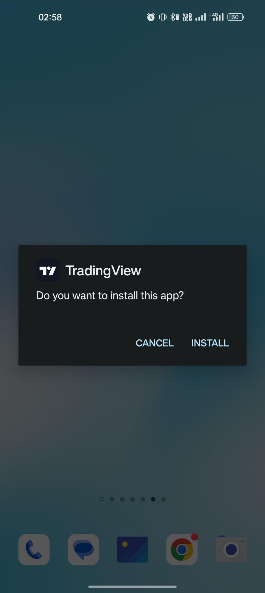 click on install