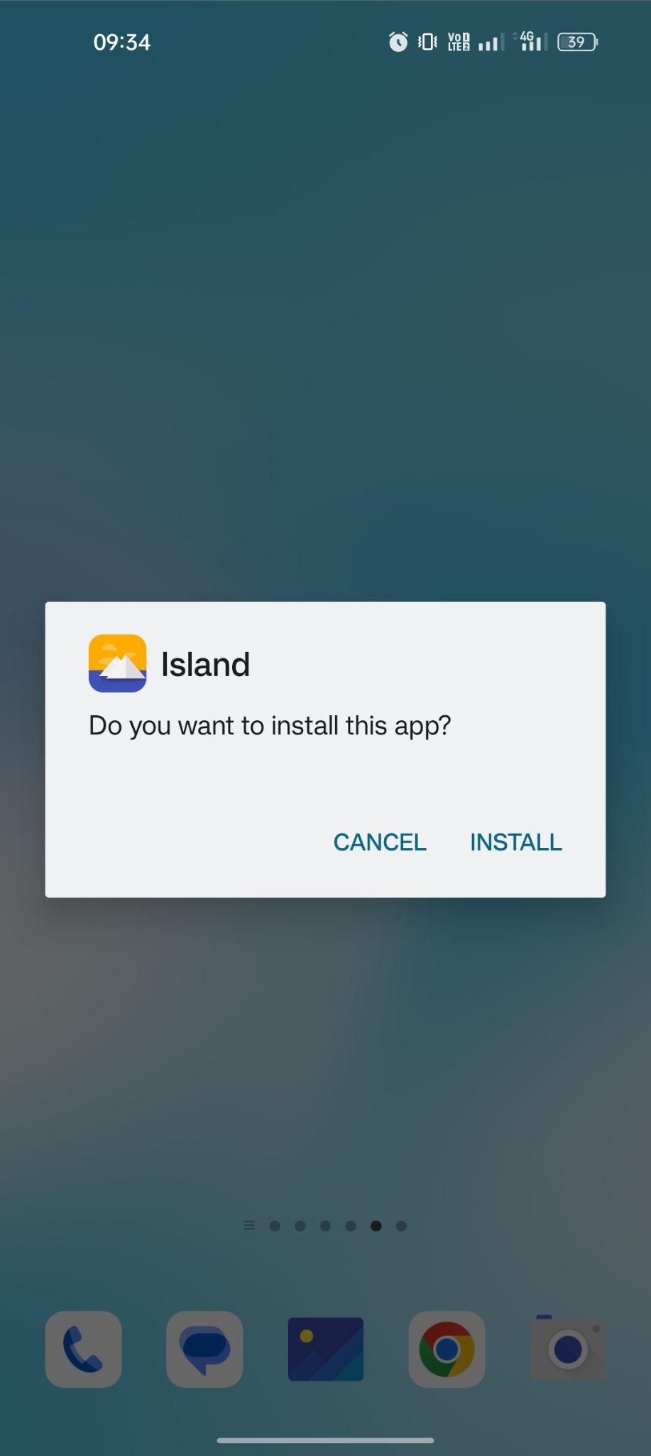 click on install