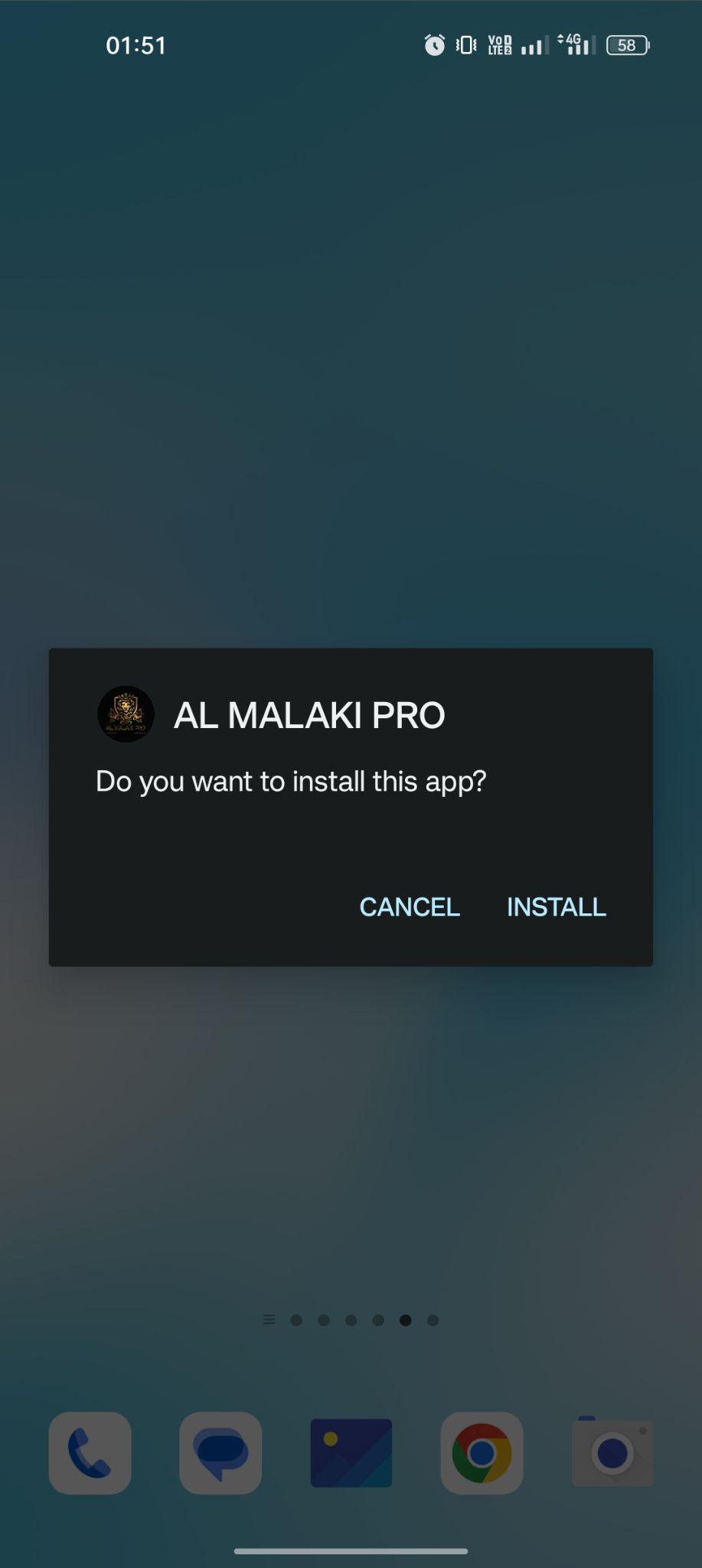 click on install