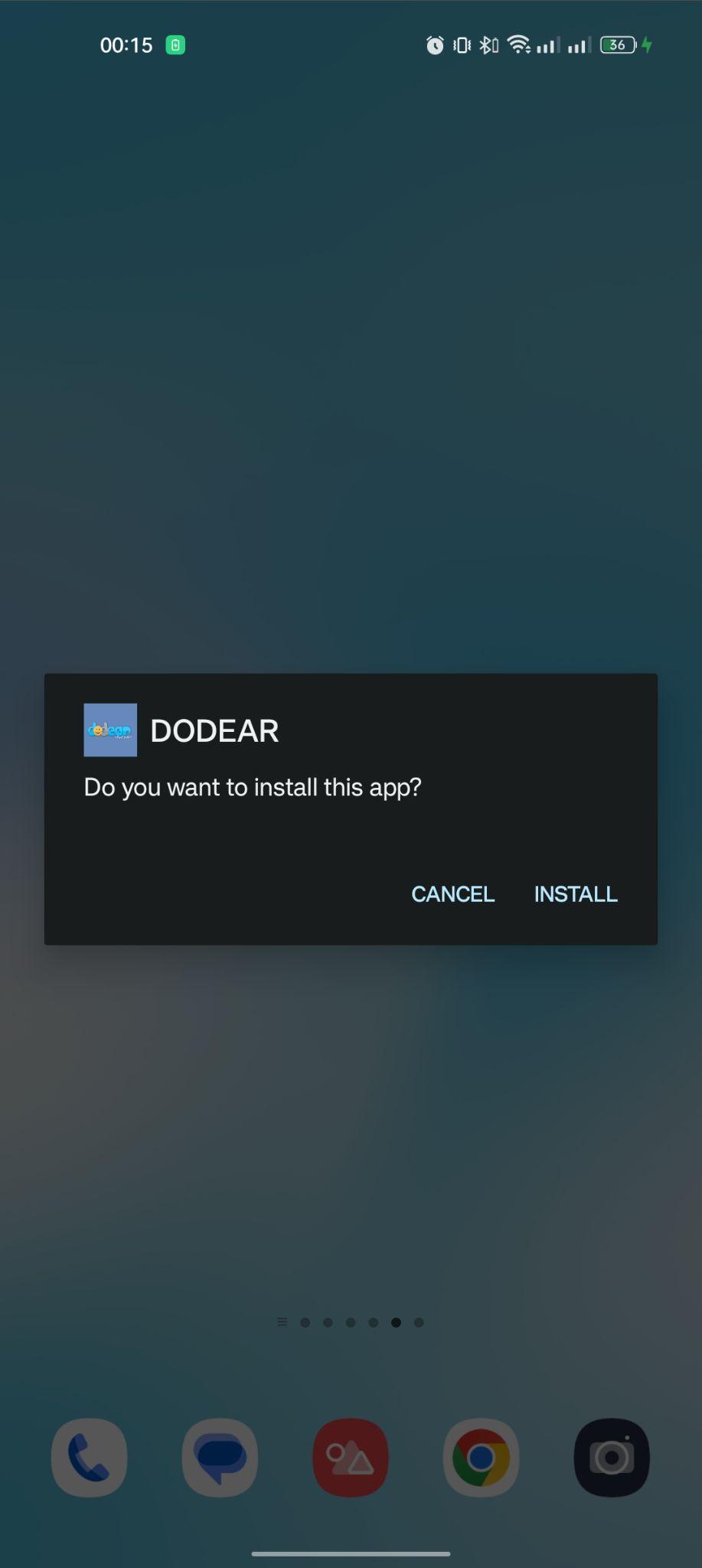 click on install