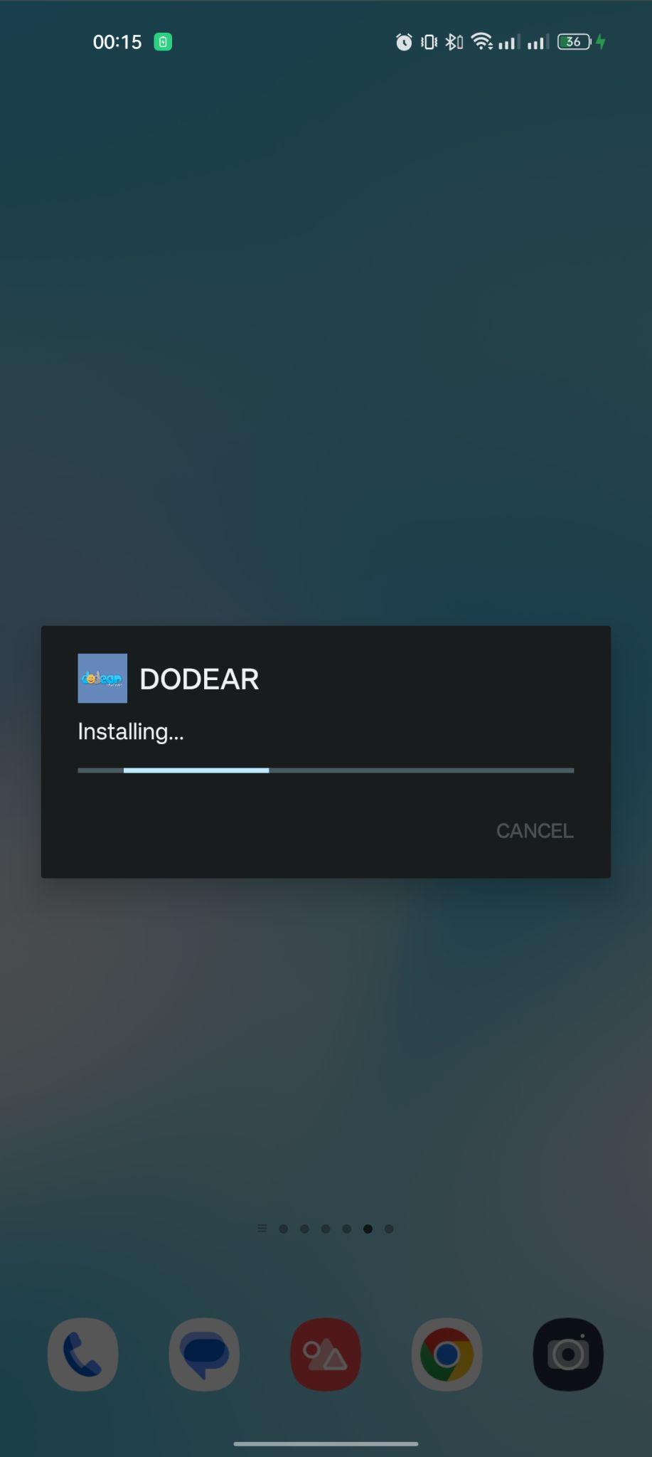 Dodear apk installing