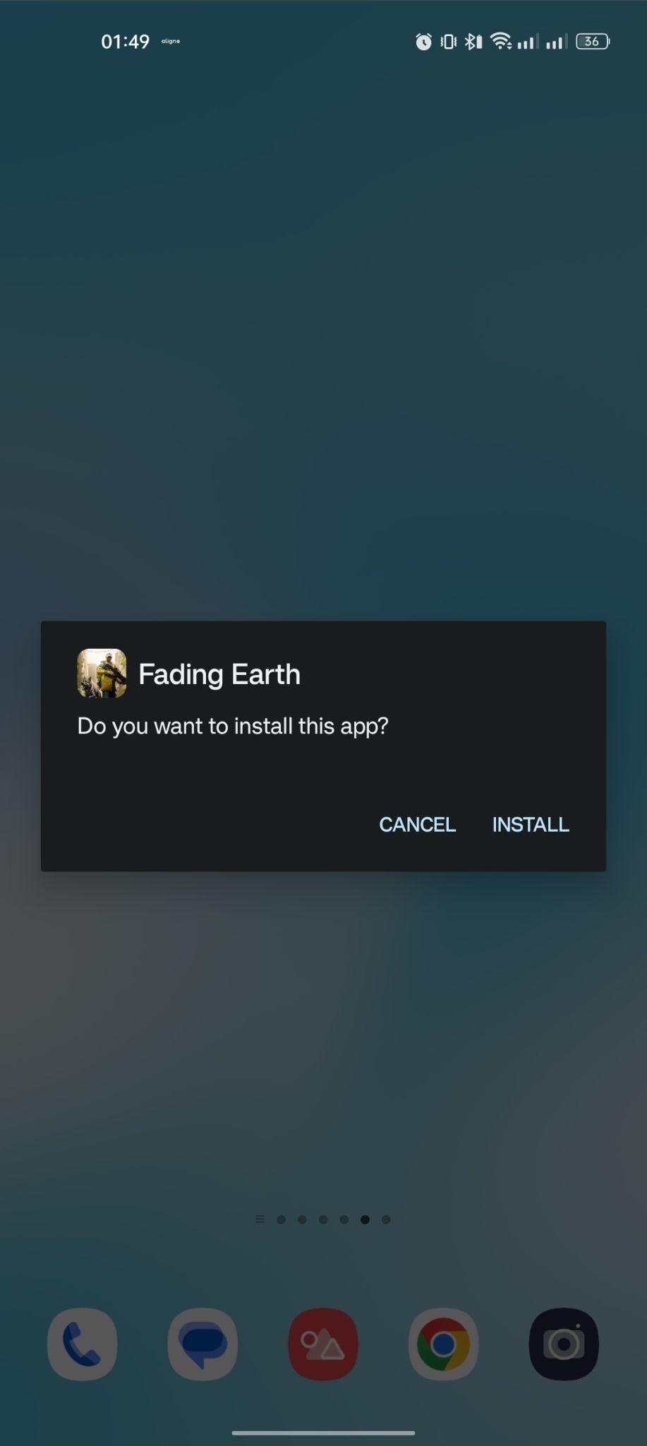 click on install
