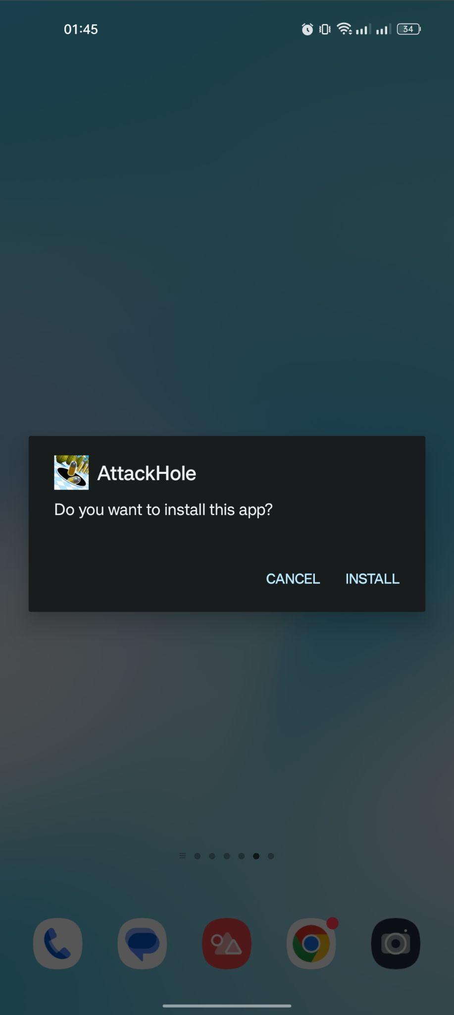 click on install