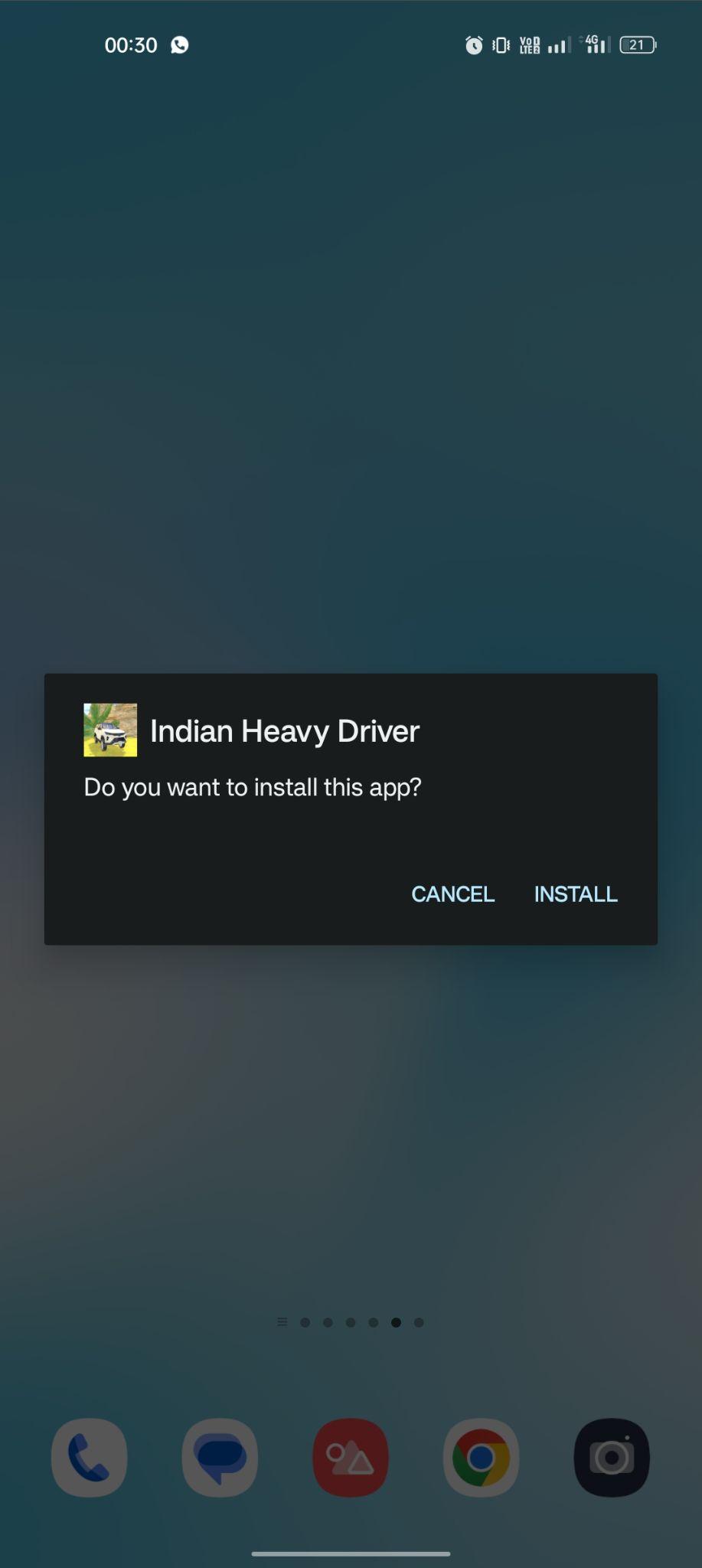 click on install