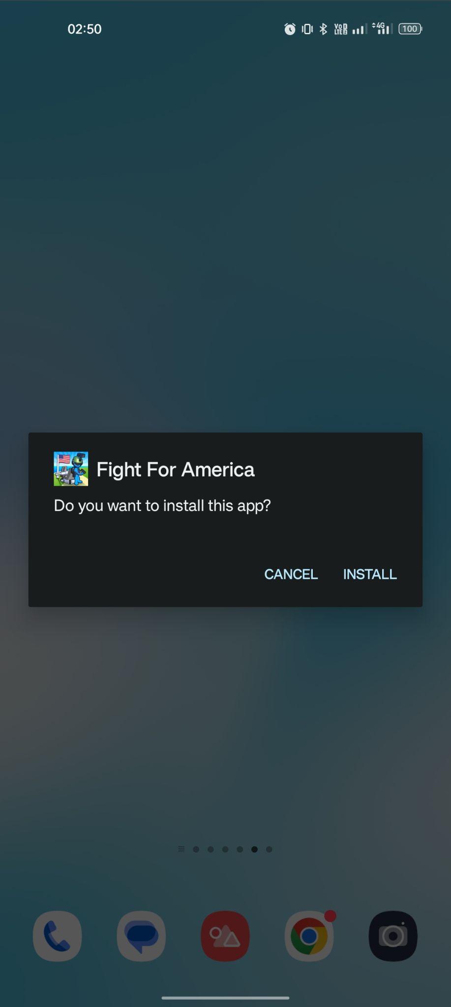 click on install