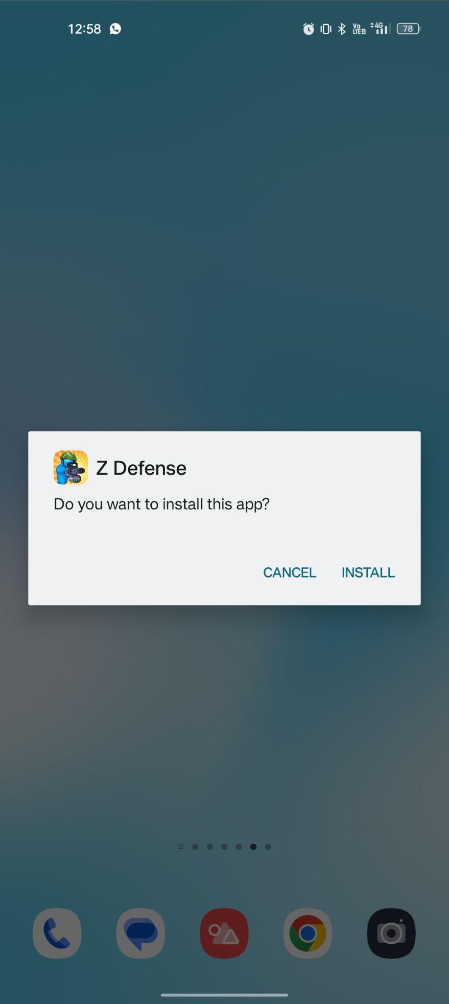 click on install