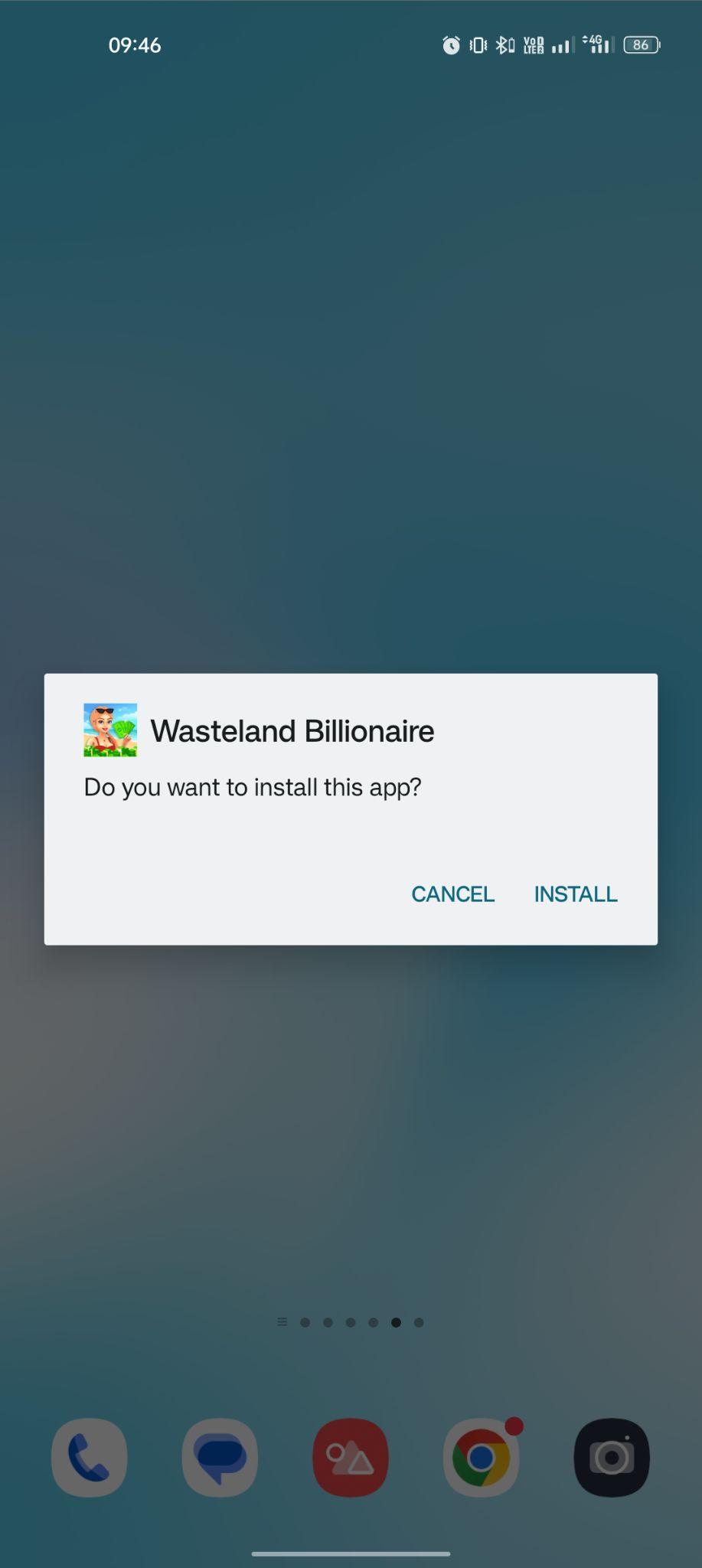 click on install