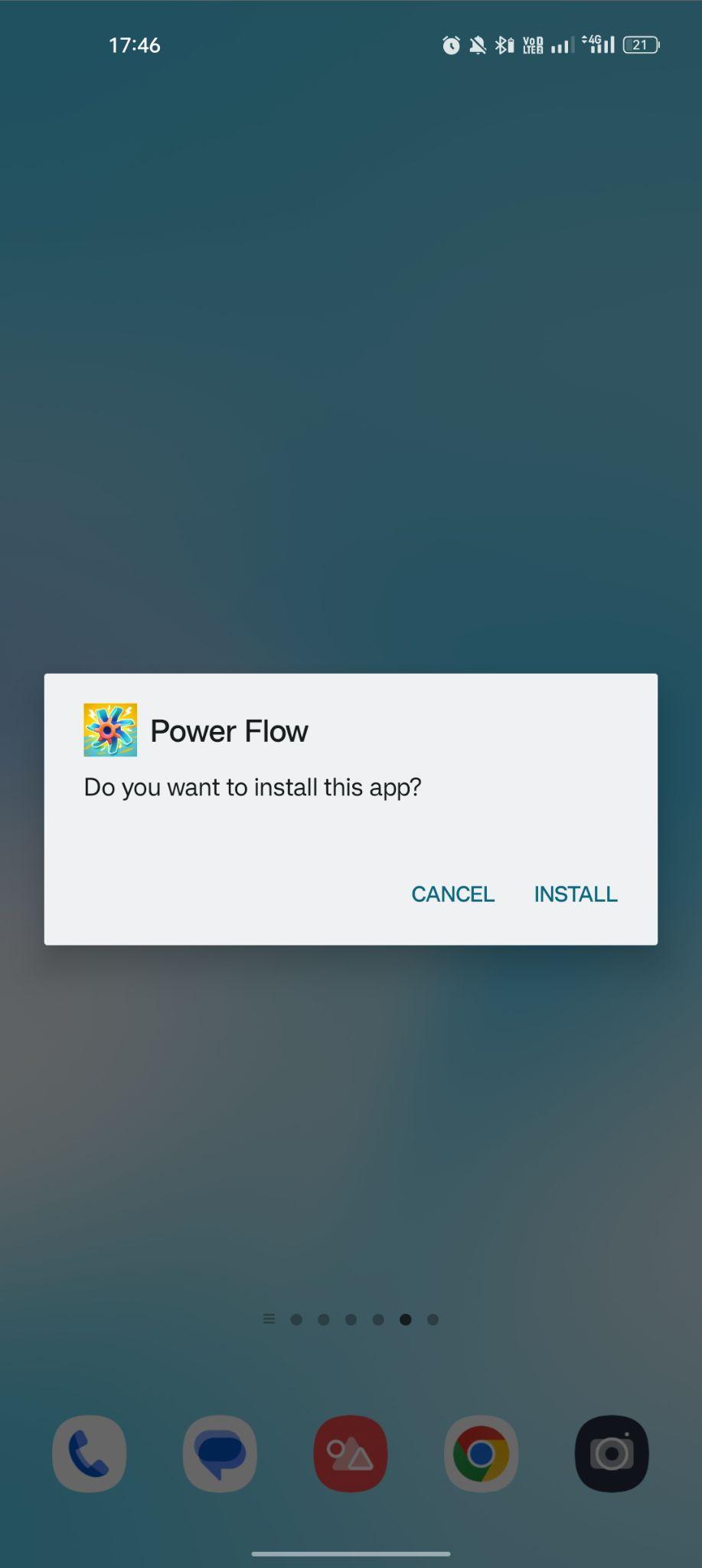 click on install