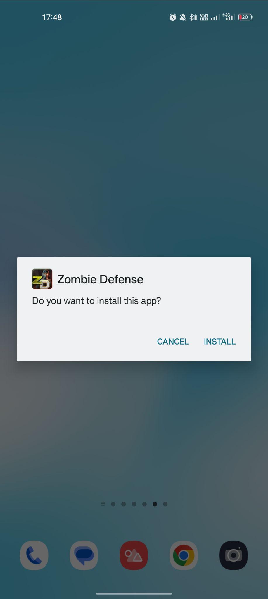click on install