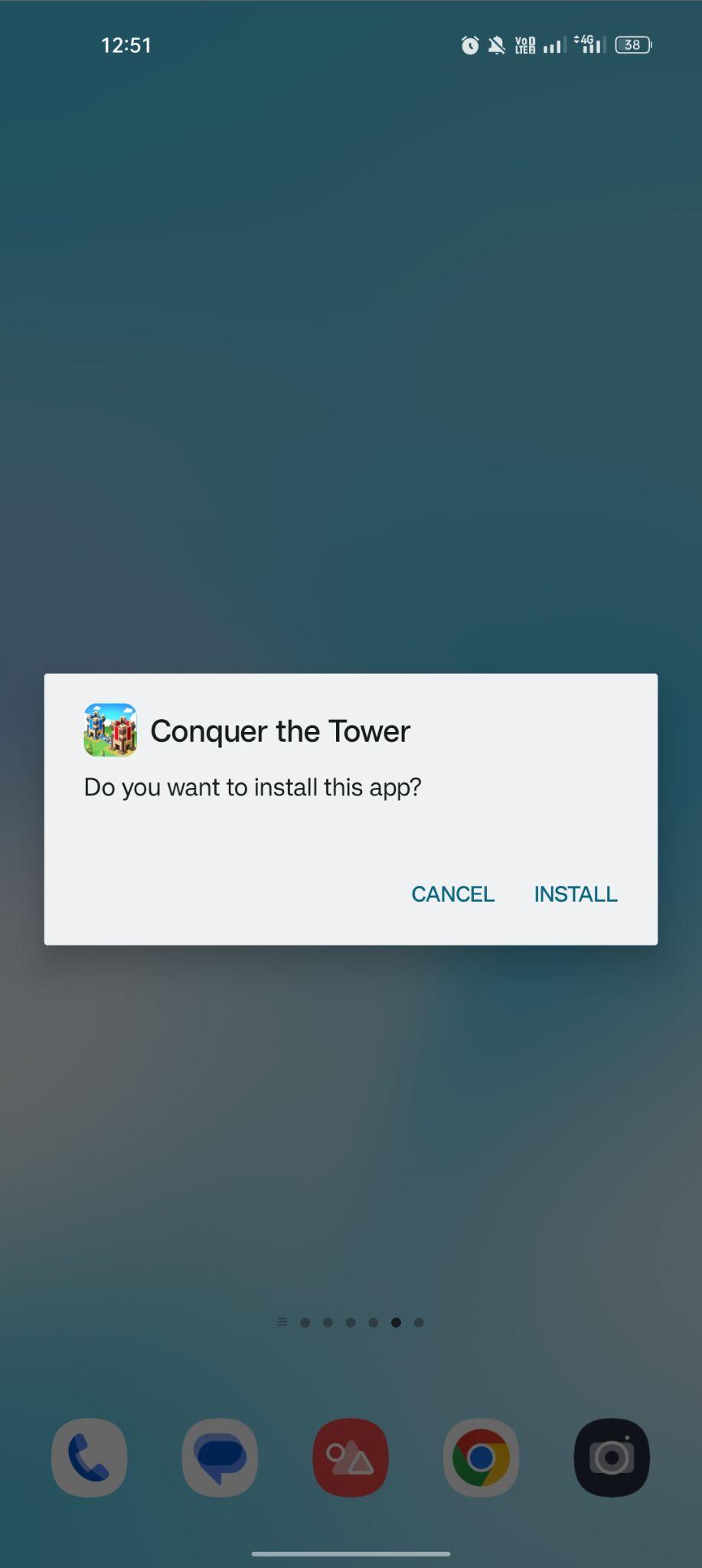 click on install