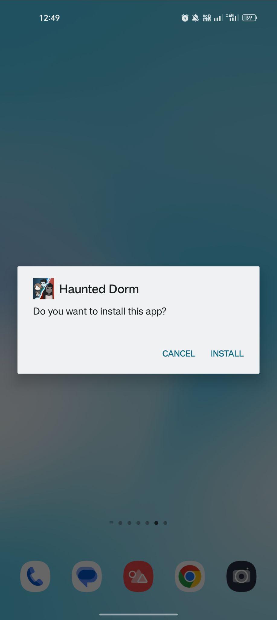 click on install