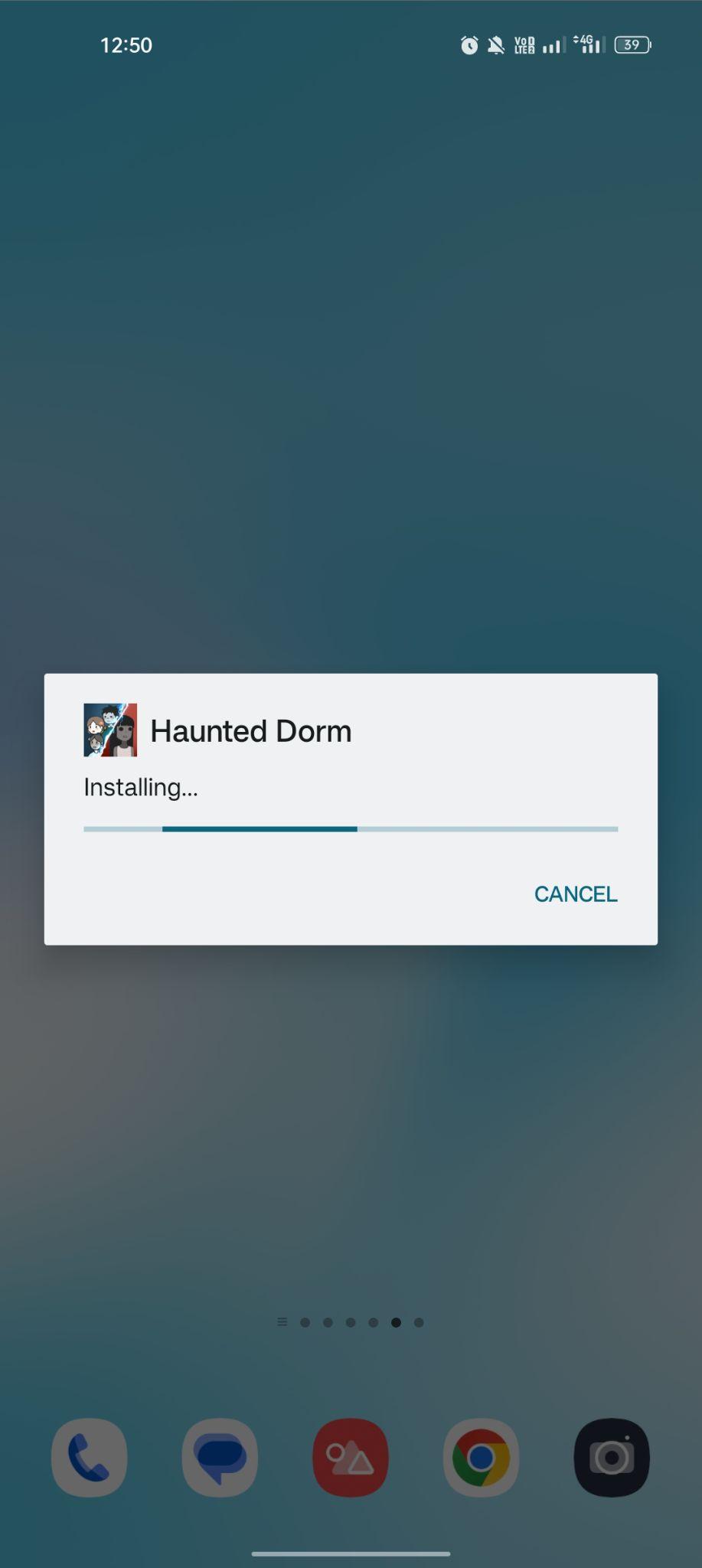 Haunted Dorm apk installing