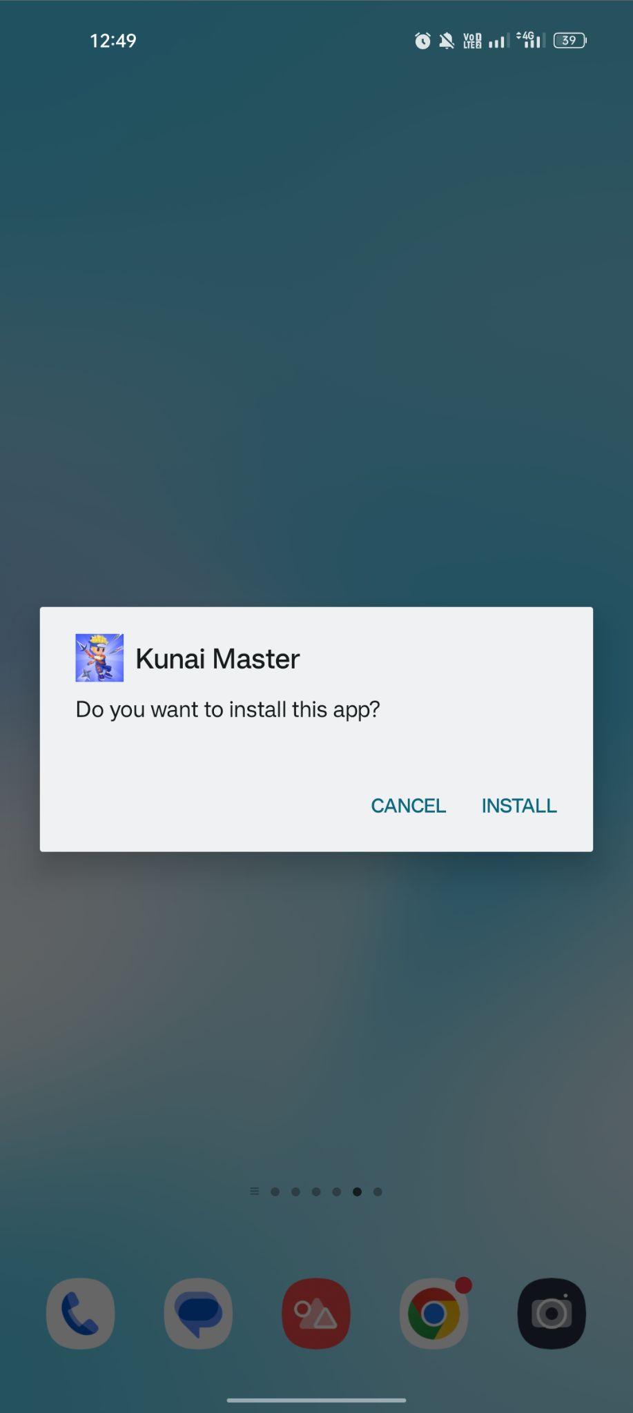 click on install