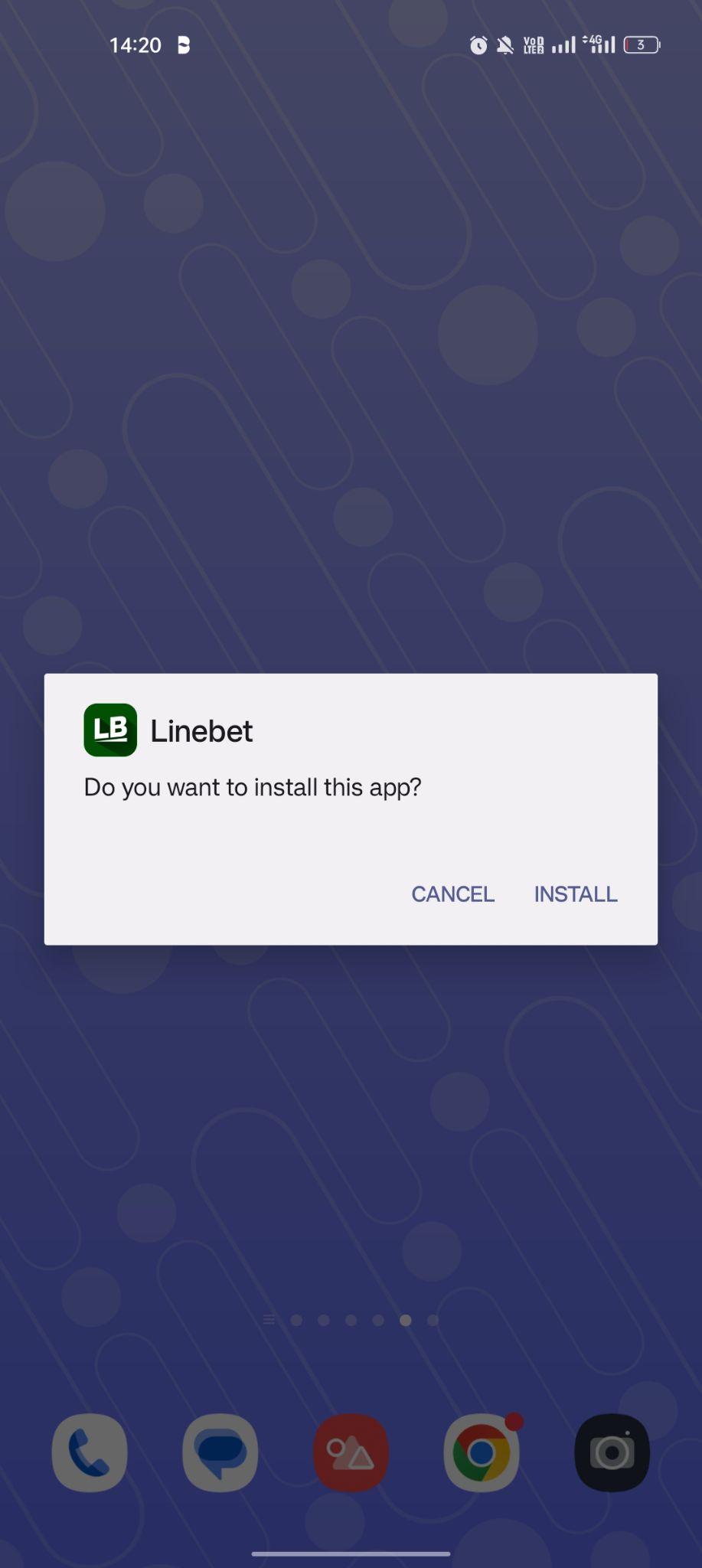 click on install
