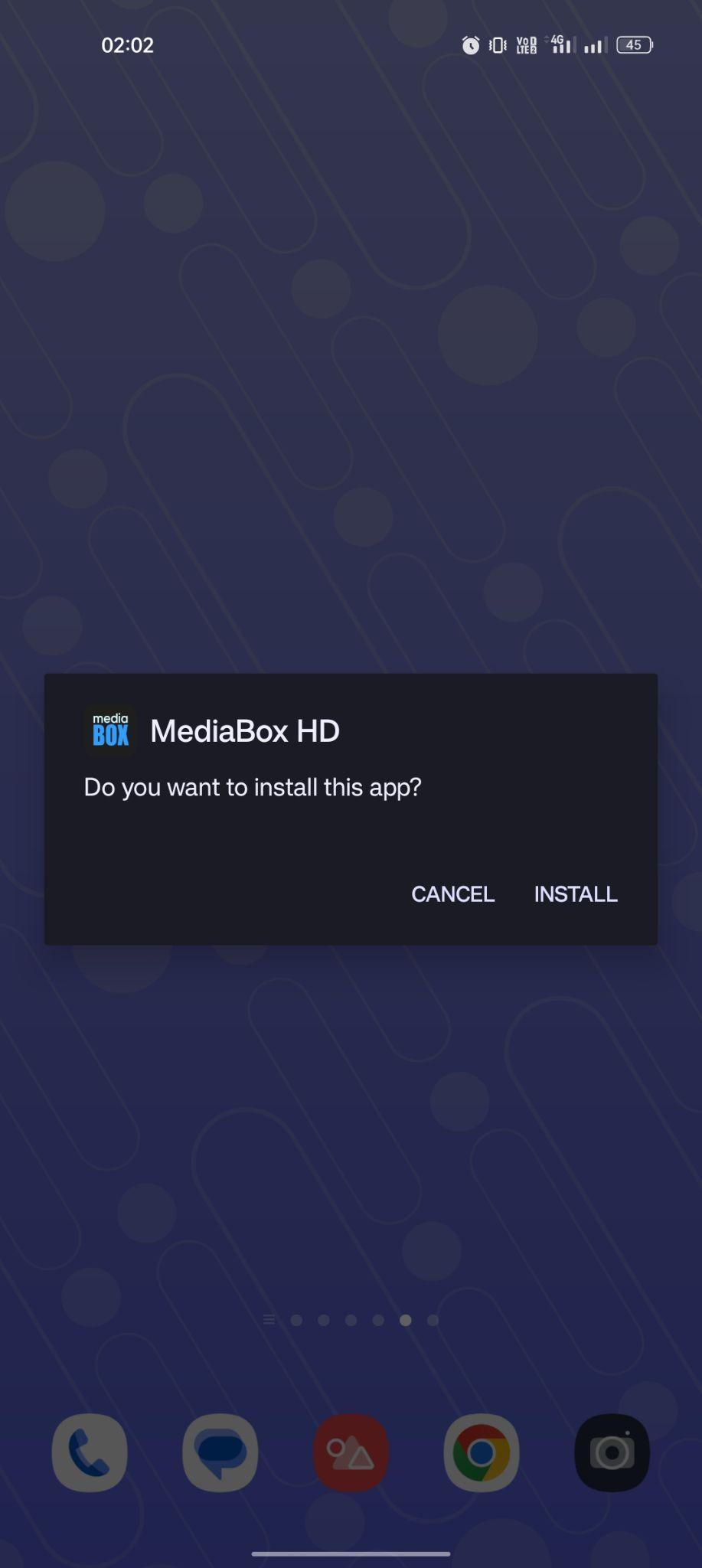 click on install