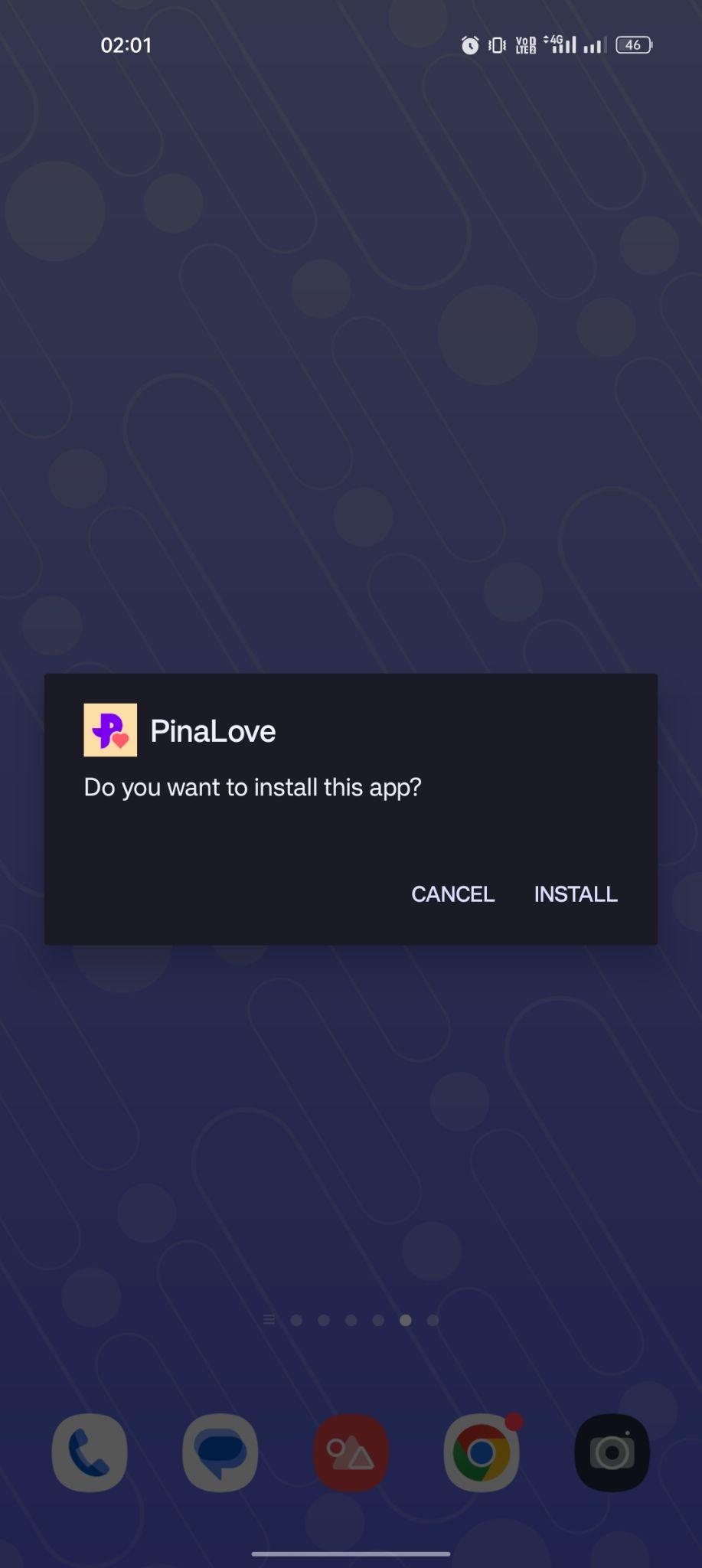 click on install