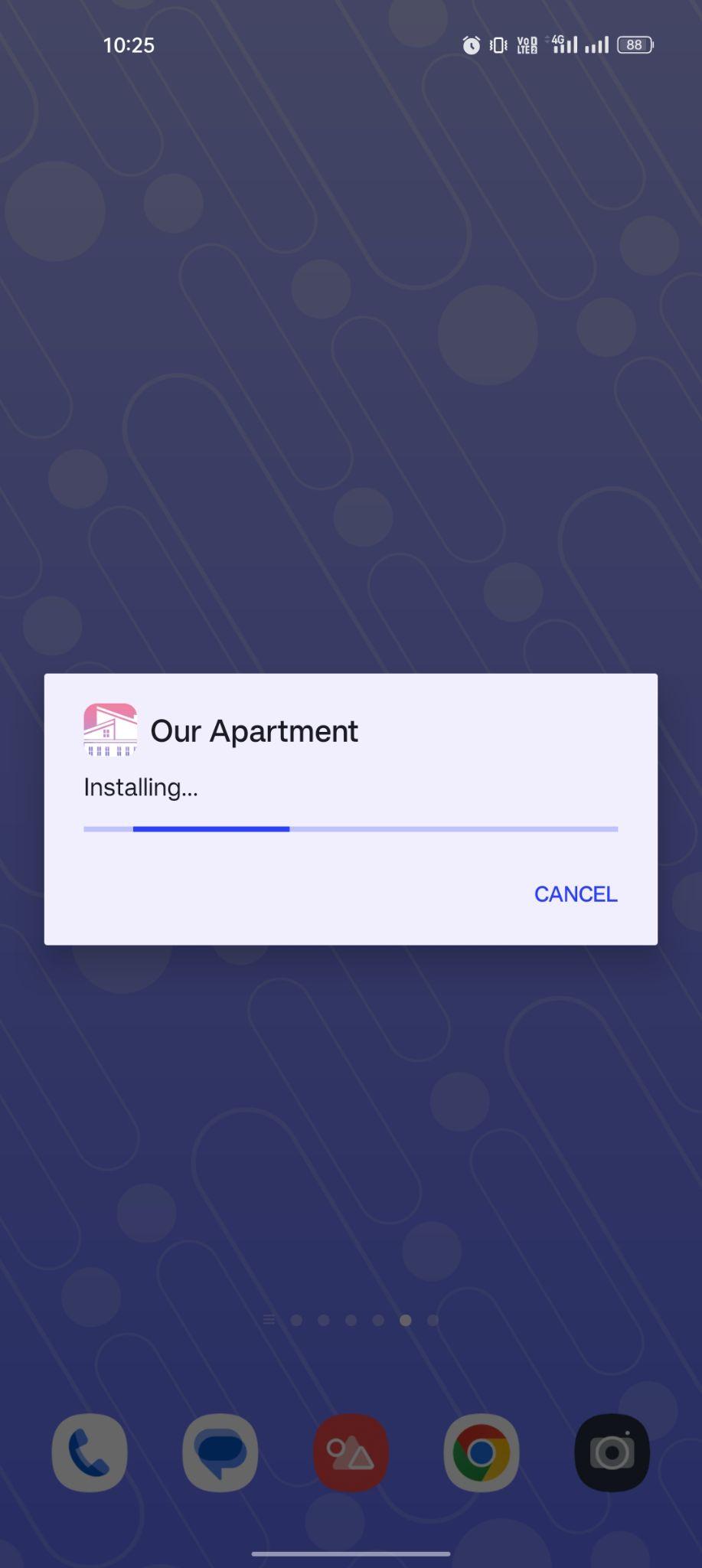 Our Apartment apk installing