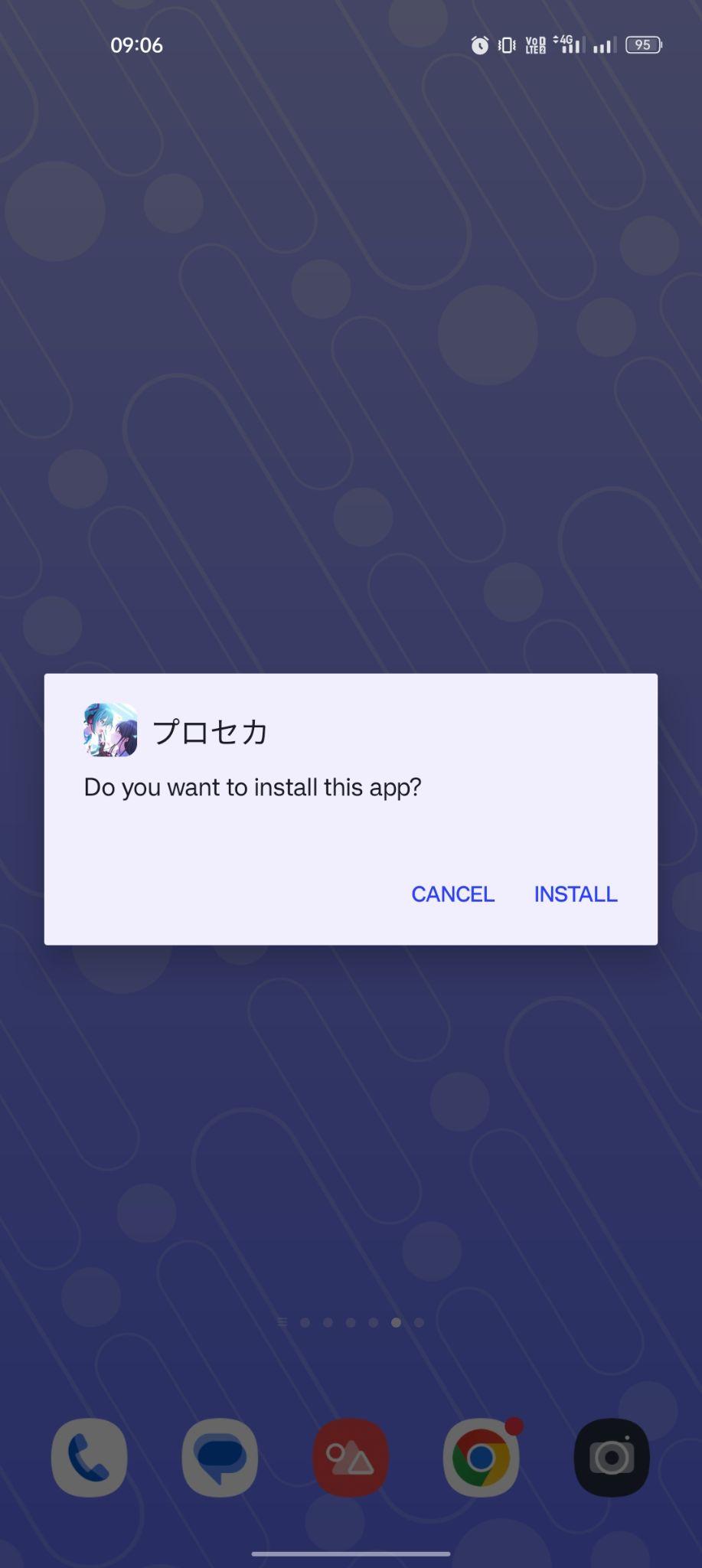 click on install