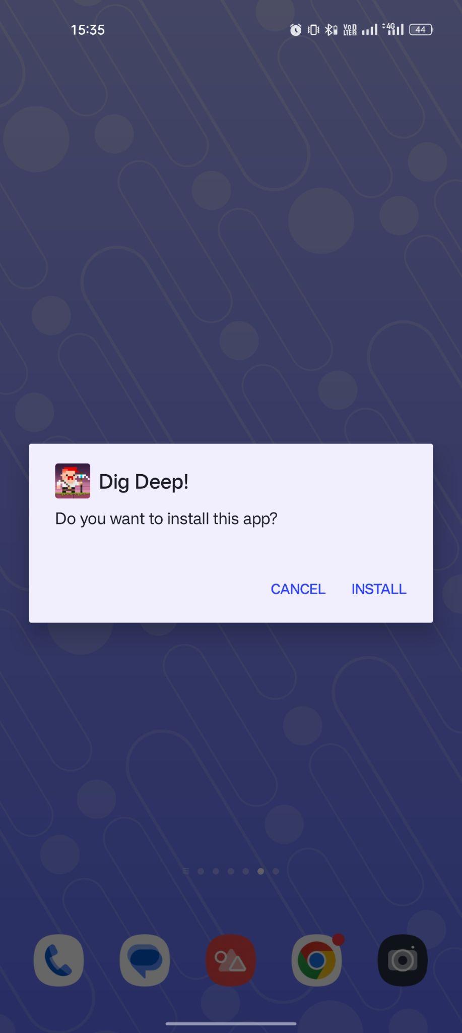 click on install