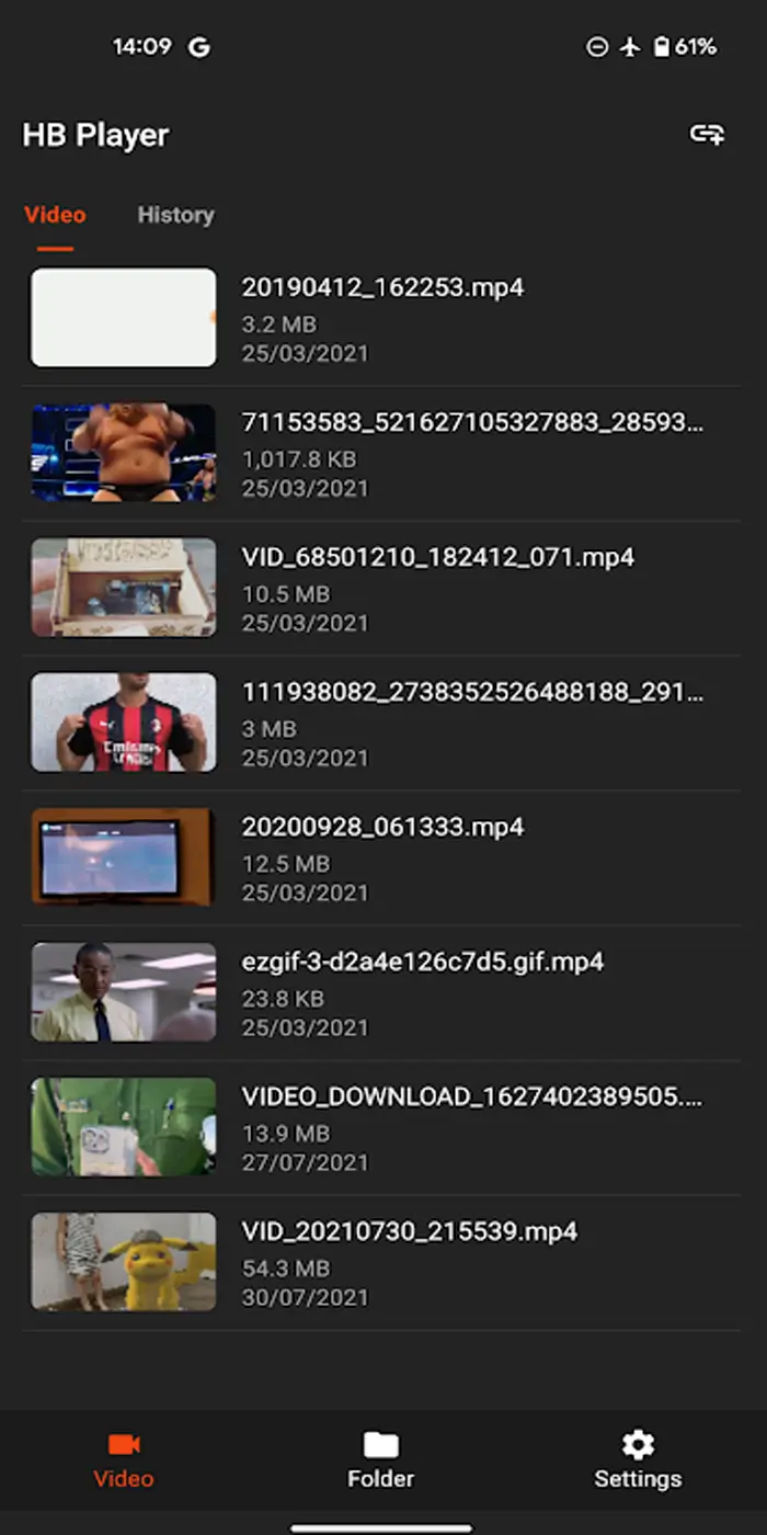 HB Video Player screenshot