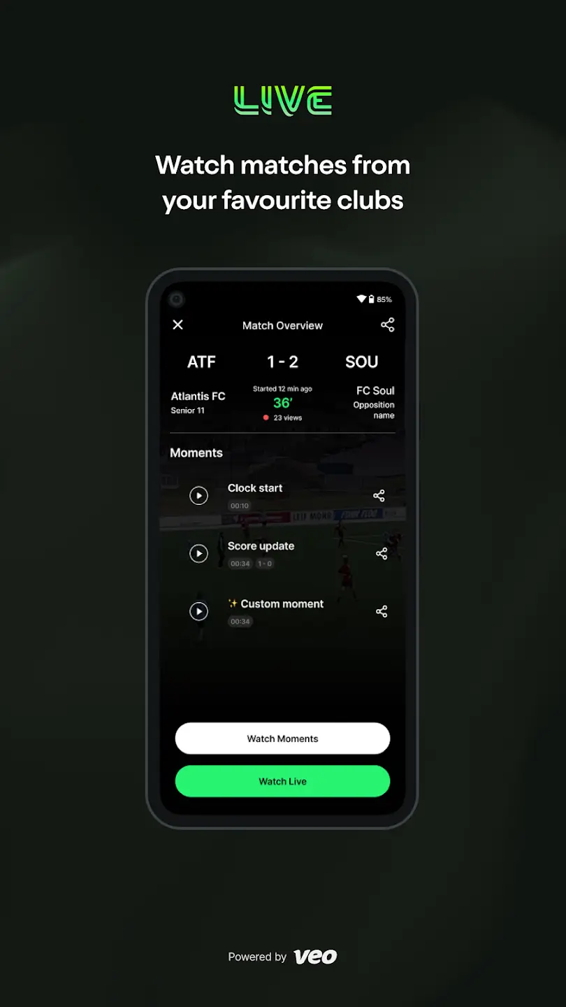 Veo Live screenshot