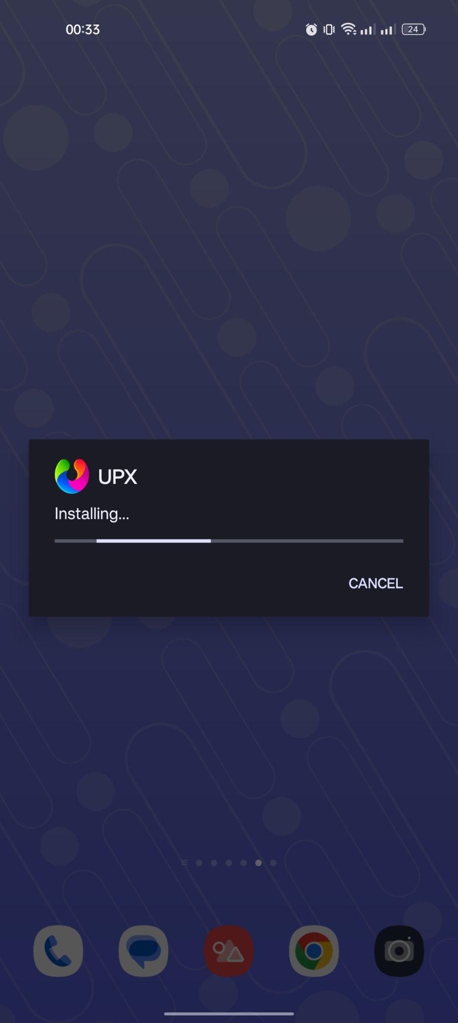 UPX apk installing