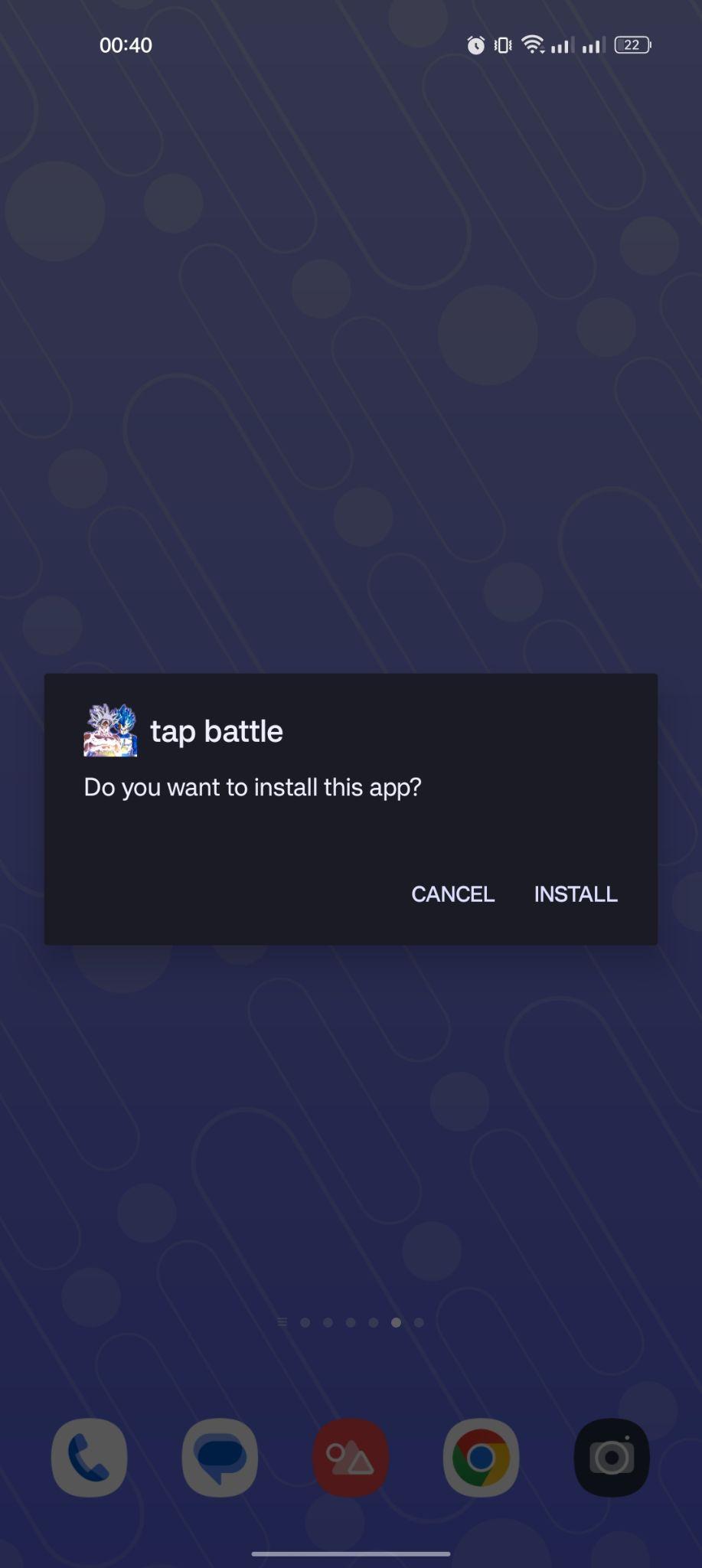 click on install