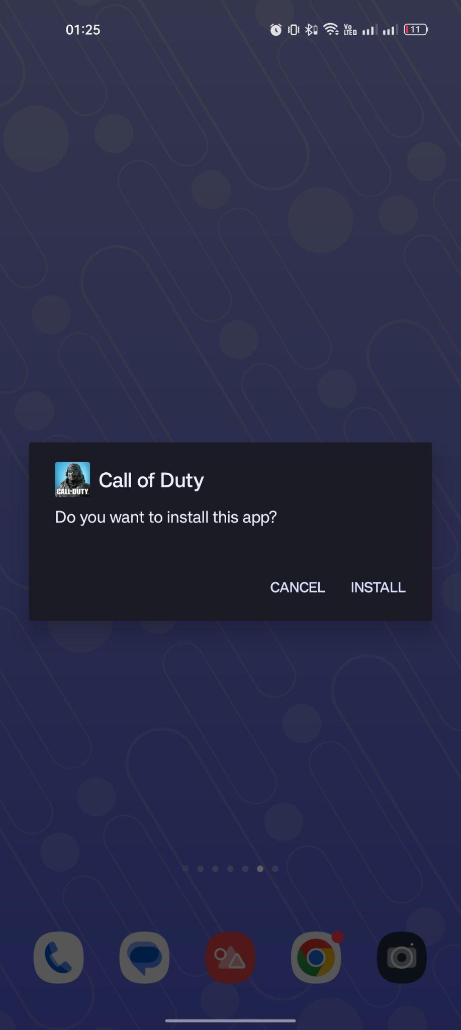 click on install