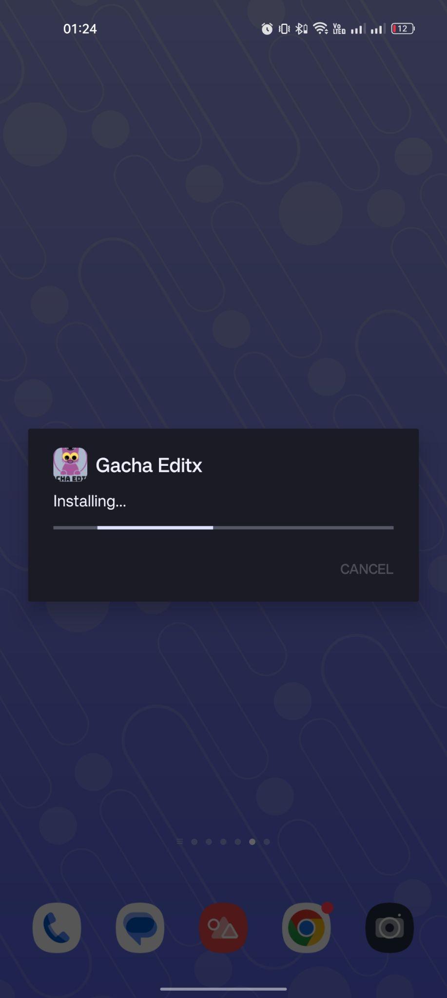 Gacha Life apk installing